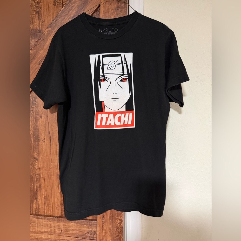 Naruto Itachi Black T-Shirt Unisex Size M